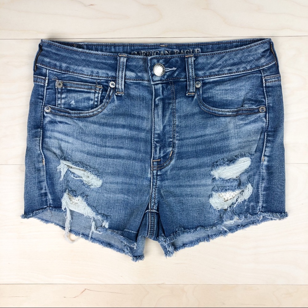 NEW American Eagle Hi-Rise Shortie Shorts